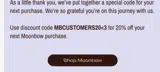 Moonbow Skin coupon verification screenshot