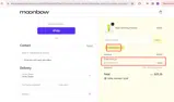 Moonbow Skin coupon verification screenshot