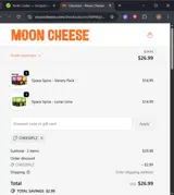 CHEESEPLZ coupon verification screenshot