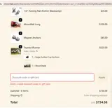 Moon Fabrications coupon verification screenshot