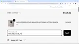 MK_WELCOME_10 coupon verification screenshot
