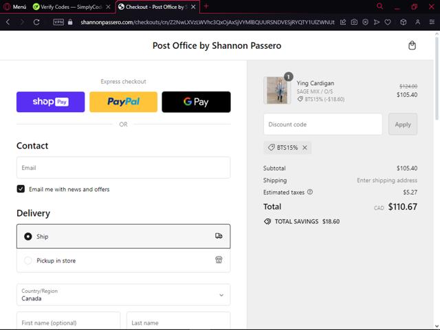 Moosend checkout page showing Moosend coupon code box | Screenshot taken by SimplyCodes community member on Aug 22, 2024