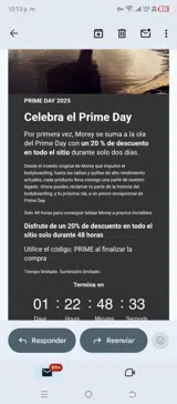 PRIME coupon verification screenshot