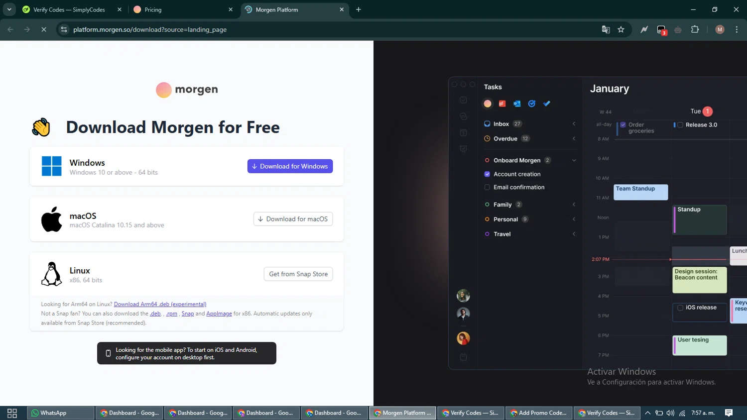 Morgen discount code screenshot showing code TALLGUYJENKS-TEN-1YEAR applied at Morgen checkout page. Uploaded by SimplyCodes community member DiscountTitan4635 on Mar 3, 2025