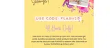 FLASH20 coupon verification screenshot