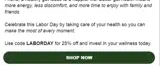 LABORDAY coupon verification screenshot