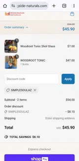 Simplesoulaz coupon verification screenshot