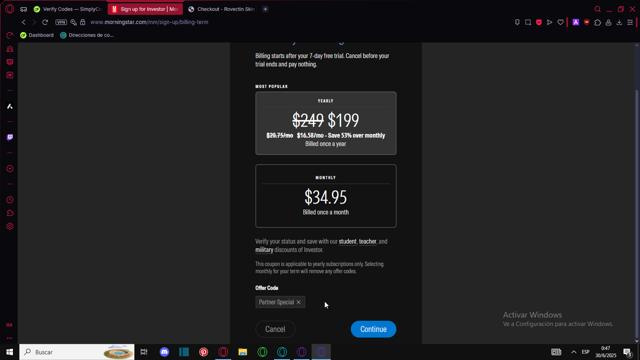 Morningstar checkout page showing Morningstar promo code box | Screenshot taken by SimplyCodes community member on Jun 30, 2025