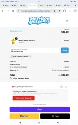 Aliceadventuring coupon verification screenshot