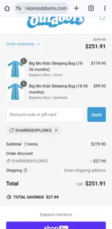 Eharrisexplores coupon verification screenshot