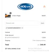 ADVENTUREBANDITS7 coupon verification screenshot
