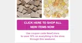 NewColors coupon verification screenshot
