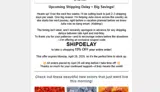 SHIPDELAY coupon verification screenshot