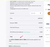 MosaLingua Academy coupon verification screenshot