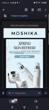Springskin2025 coupon verification screenshot