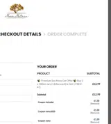 PATRICK coupon verification screenshot