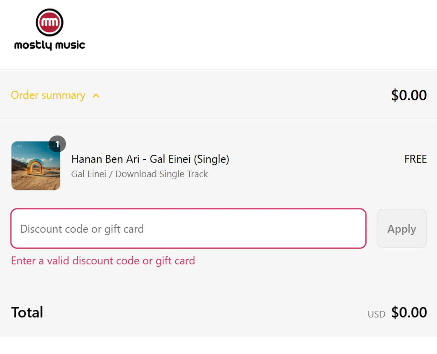Mostly Music promo code screenshot showing code shipfreebf applied at Mostly Music checkout page. Uploaded by SimplyCodes community member _Flash_ on Aug 13, 2025