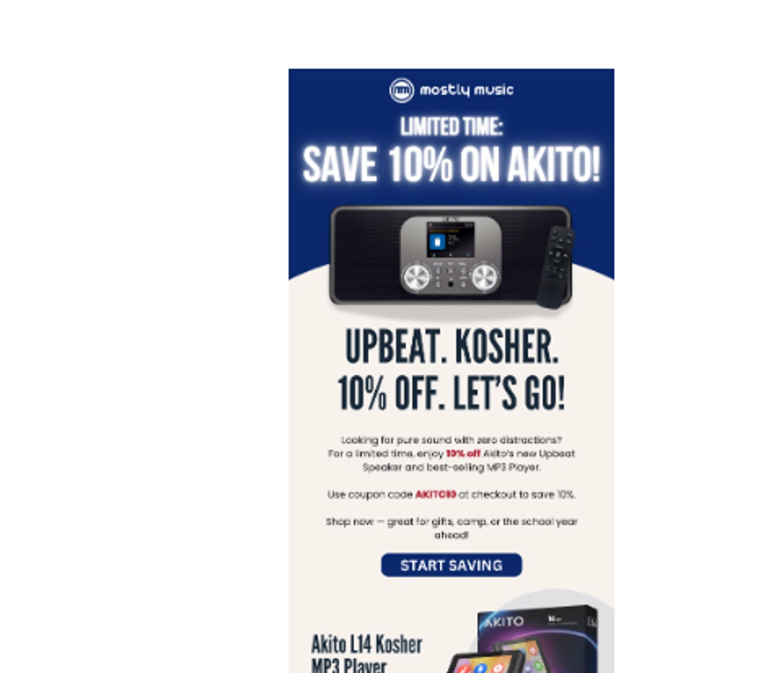 Mostly Music promo code screenshot showing code AKITO10 applied at Mostly Music checkout page. Uploaded by SimplyCodes community member Jhonny on Jun 19, 2025