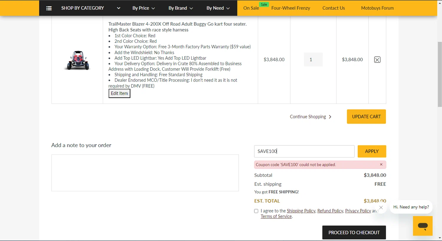 how to use Motobuys coupons