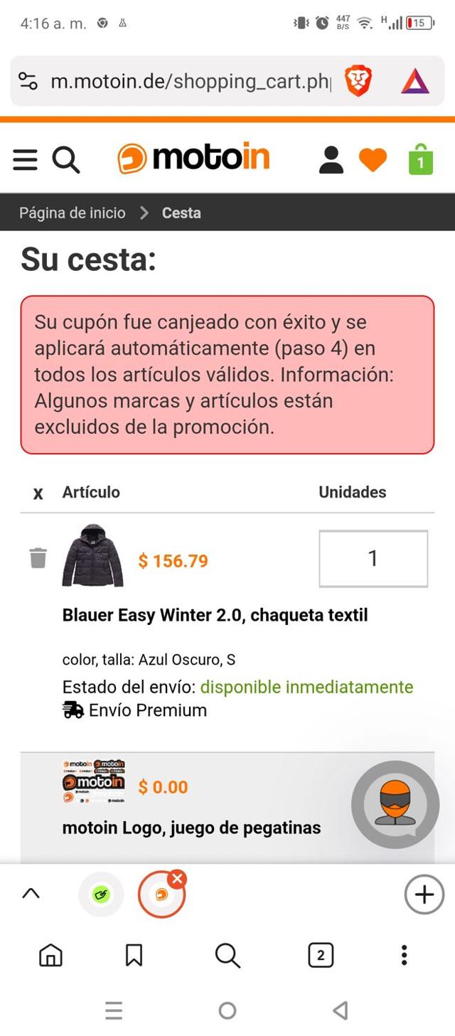 Motoin checkout page showing Motoin discount code box | Screenshot taken by SimplyCodes community member on Sep 15, 2025