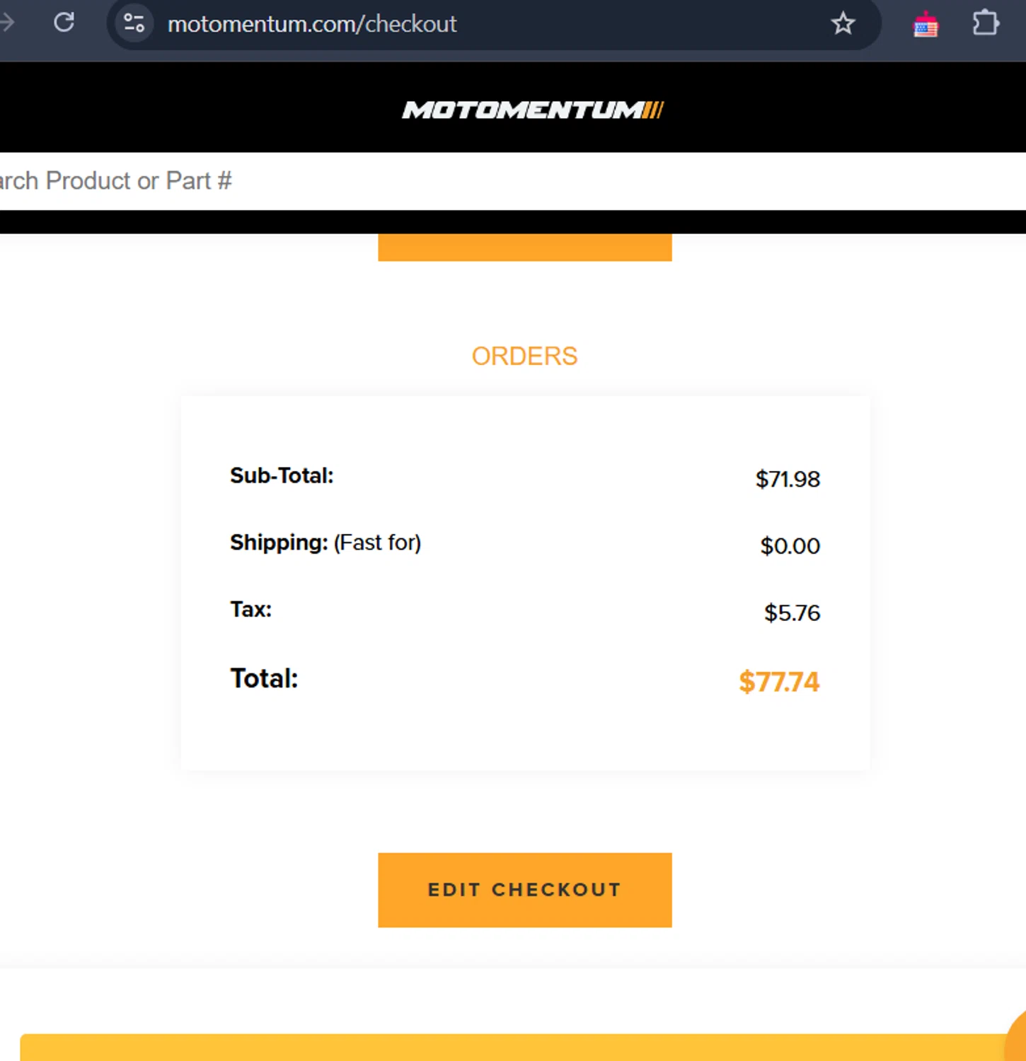 Motomentum coupon code screenshot showing code SANTA applied at Motomentum checkout page. Uploaded by SimplyCodes community member NinjaShoyo on Feb 3, 2025