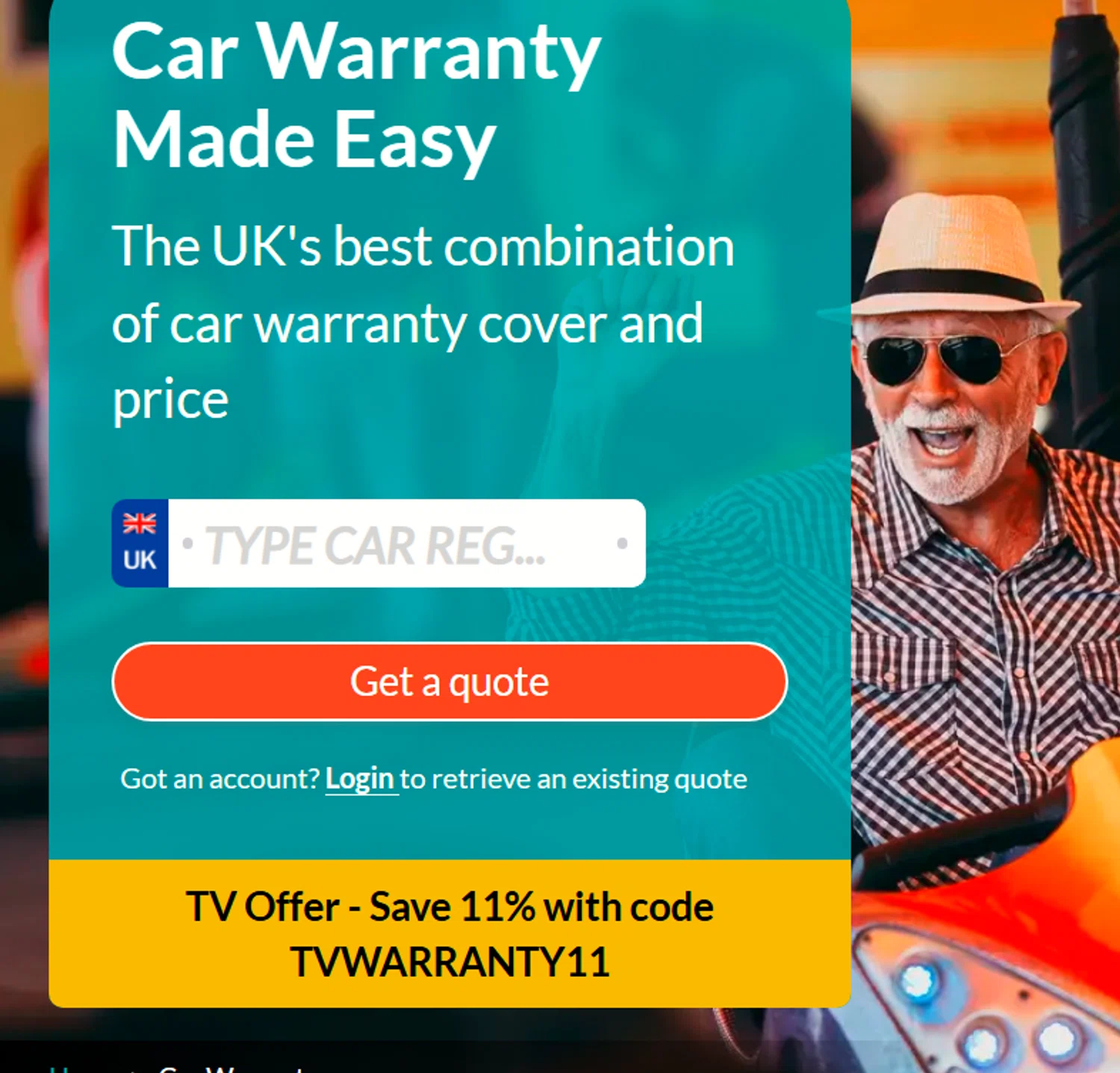 MotorEasy Car Warranty checkout page showing MotorEasy Car Warranty promo code box | Screenshot taken by SimplyCodes community member on Jan 28, 2026