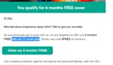 MotorEasy GAP Insurance coupon verification screenshot