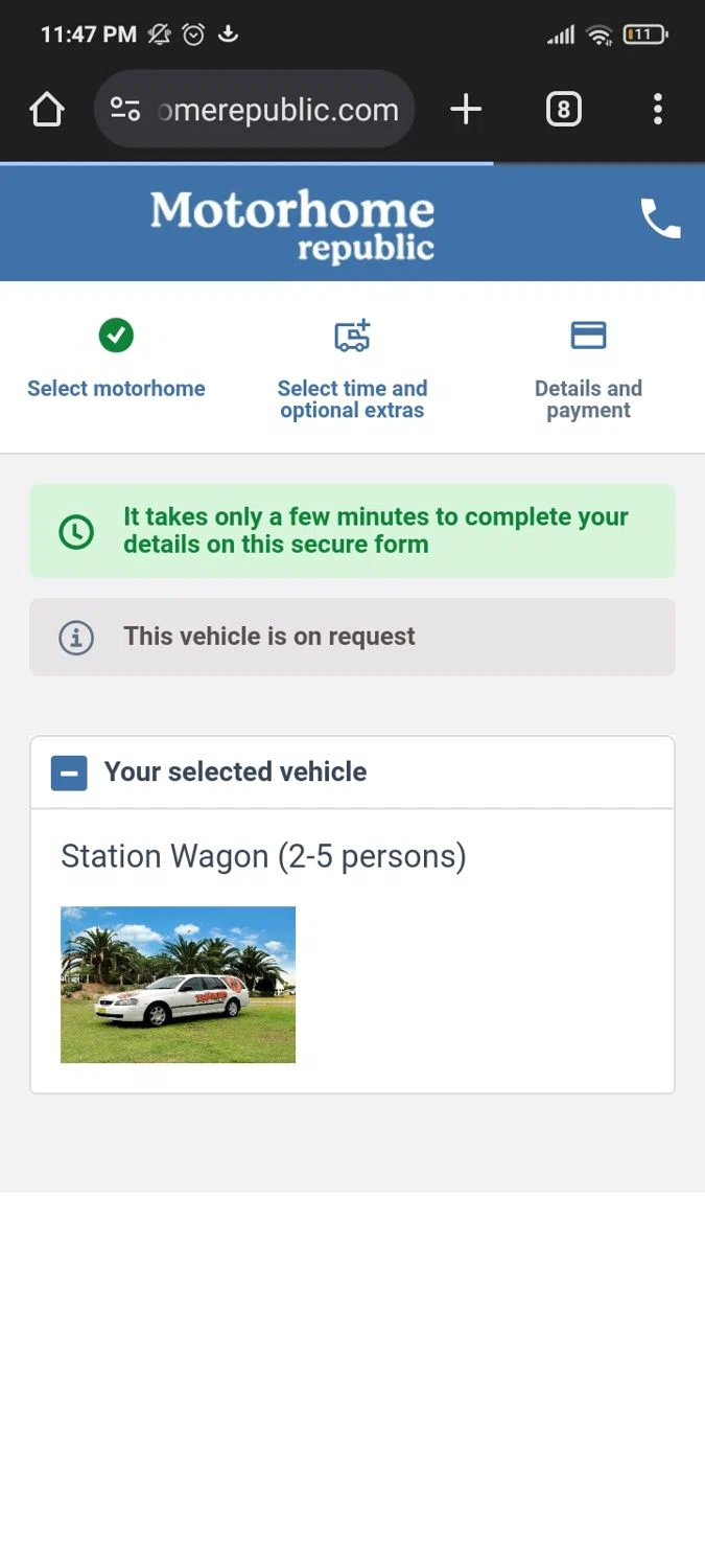 Motorhome Republic promo code screenshot showing code EEBD10 applied at Motorhome Republic checkout page. Uploaded by SimplyCodes community member PromoMaven605 on Mar 30, 2025