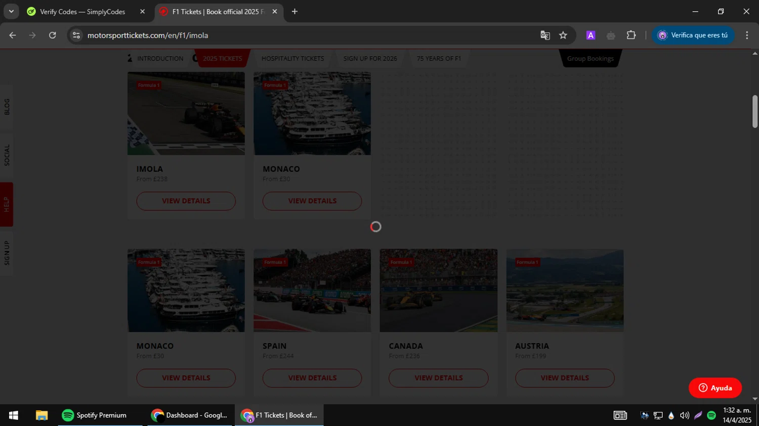 Motorsport Tickets promo code screenshot showing code Hungary5 applied at Motorsport Tickets checkout page. Uploaded by SimplyCodes community member jesusguqnipatwo on Apr 14, 2025