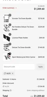 Alex coupon verification screenshot