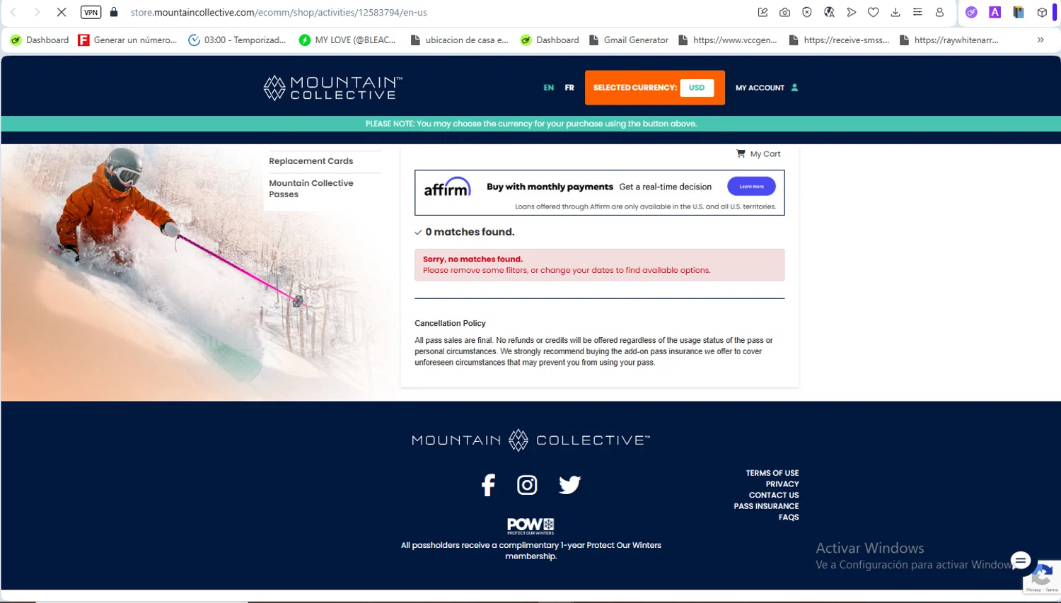 Mountain Collective promo code screenshot showing code FIFTYOFF applied at Mountain Collective checkout page. Uploaded by SimplyCodes community member ScanSaver5253 on Dec 25, 2025