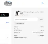 HALLOWEEN coupon verification screenshot