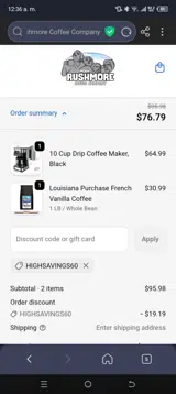 highsavings60 coupon verification screenshot