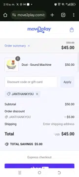 JANTHANKYOU coupon verification screenshot