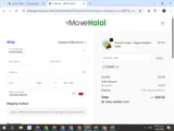 MoveHalal coupon verification screenshot