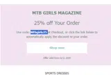 Mtbgirls25 coupon verification screenshot