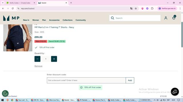 MP checkout page showing MP promo code box | Screenshot taken by SimplyCodes community member on Sep 1, 2025