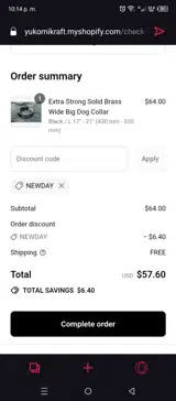 NEWDAY coupon verification screenshot
