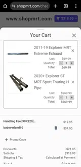 BADOVERLAND10 coupon verification screenshot