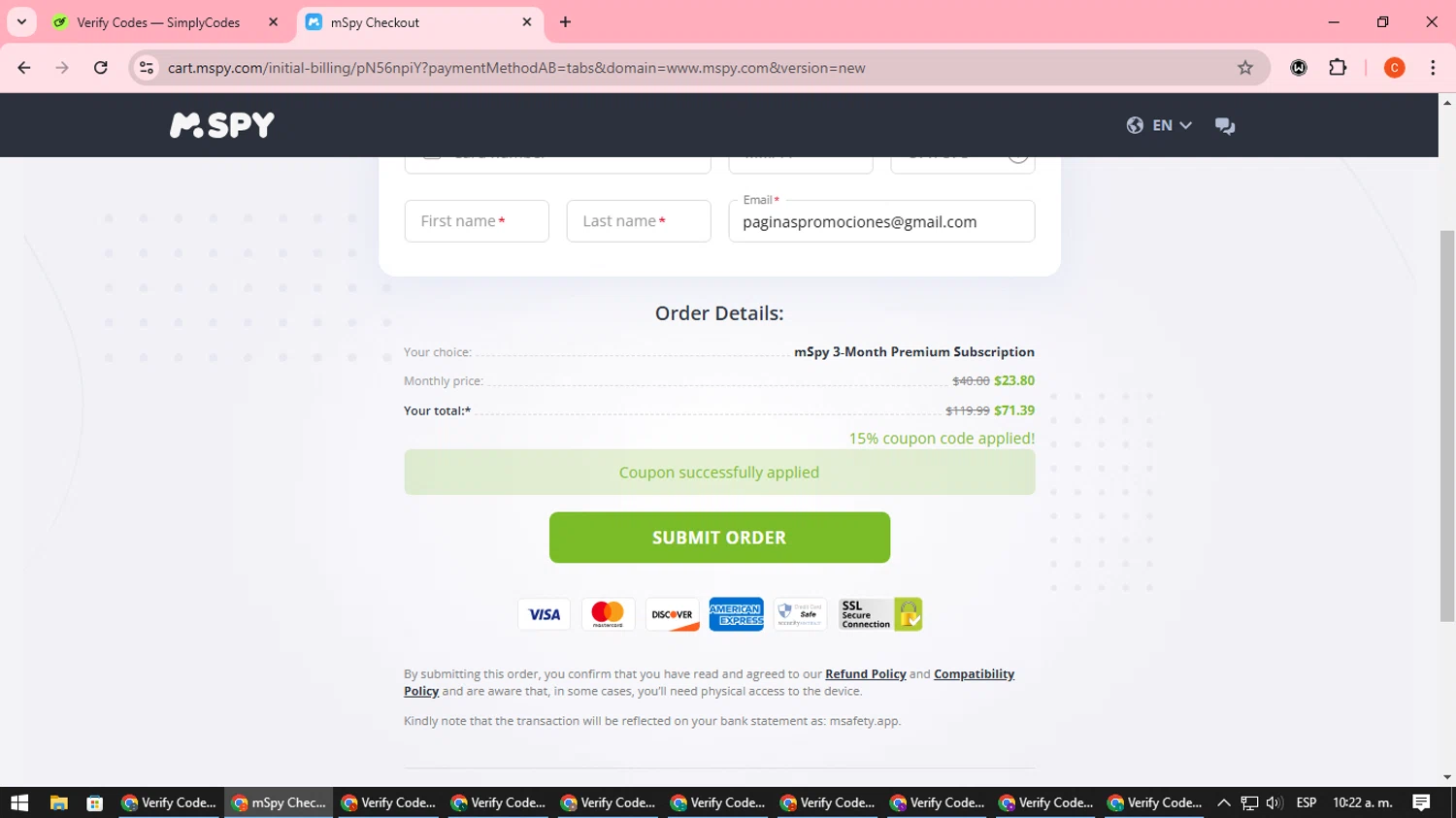how to use mSpy coupons