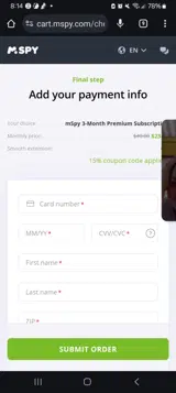 HONEYM15 coupon verification screenshot