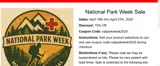 natparkweek2025 coupon verification screenshot
