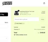 WELCOME15 coupon verification screenshot