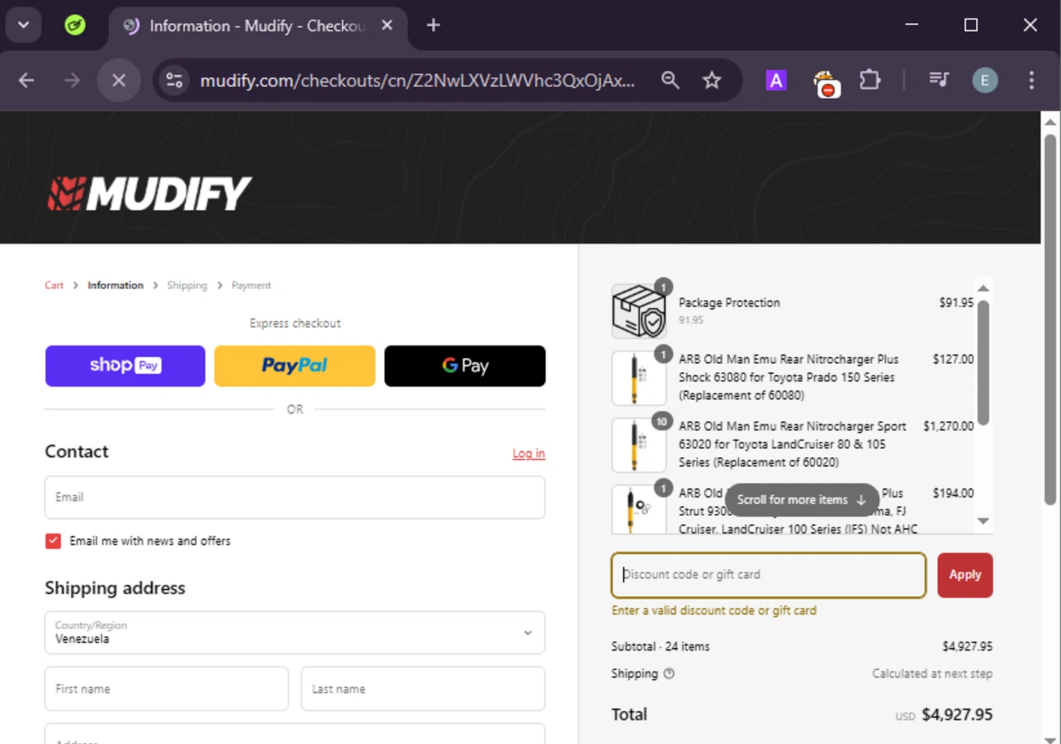 Mudify discount code screenshot showing code MUD25 applied at Mudify checkout page. Uploaded by SimplyCodes community member LuckyExpert7689 on Mar 21, 2025