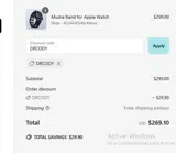 Mudra Band coupon verification screenshot