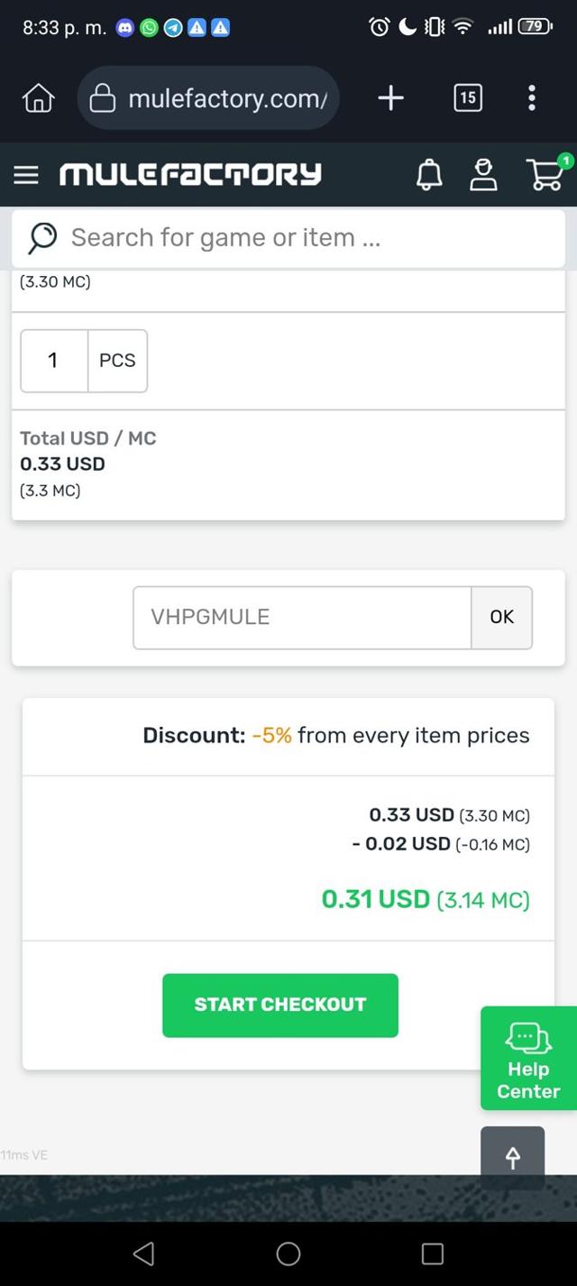 MuleFactory checkout page showing MuleFactory coupon code box | Screenshot taken by SimplyCodes community member on Jun 23, 2025
