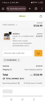 DOUBLEBOX coupon verification screenshot