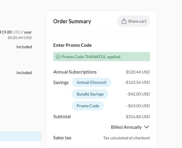 MultiTracks checkout page showing MultiTracks promo code box | Screenshot taken by SimplyCodes community member on Nov 24, 2024