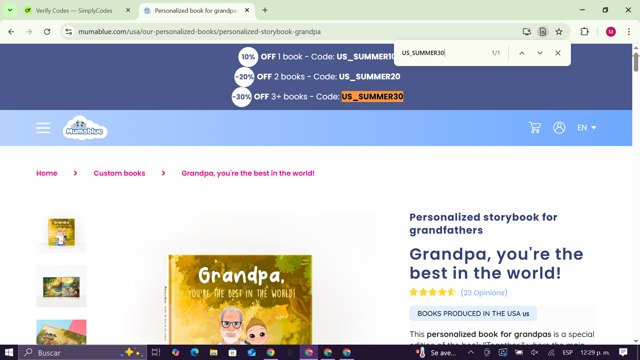 MUMABLUE checkout page showing MUMABLUE discount code box | Screenshot taken by SimplyCodes community member on Jul 31, 2025