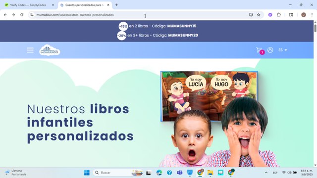 MUMABLUE checkout page showing MUMABLUE discount code box | Screenshot taken by SimplyCodes community member on Sep 5, 2025